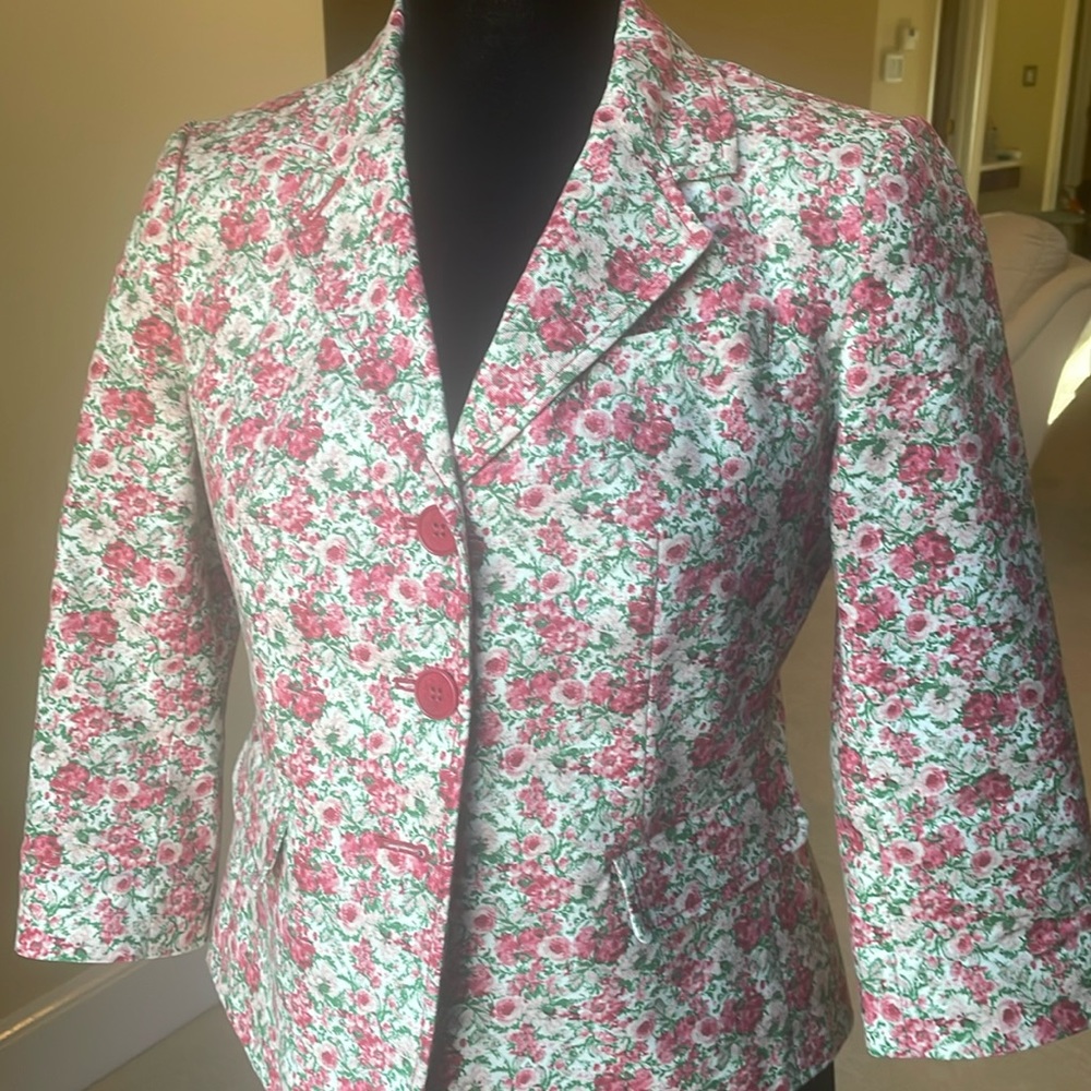 Talbots cotton blazer size 4p